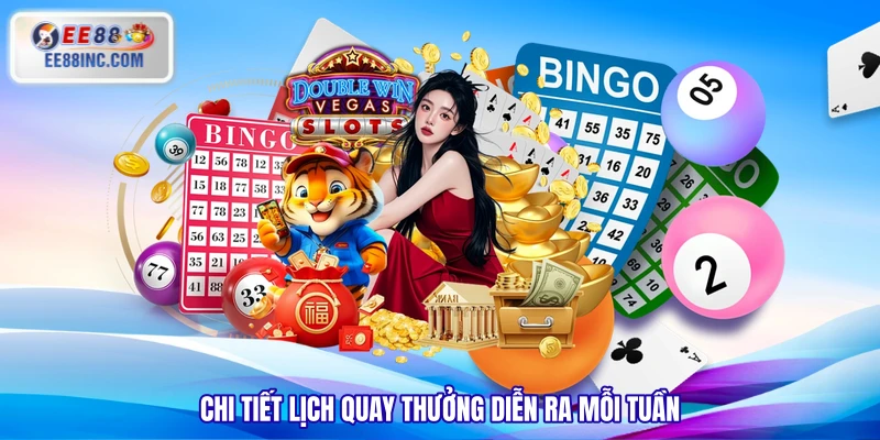 Chi tiết lịch quay thưởng diễn ra mỗi tuần Chi tiết lịch quay thưởng diễn ra mỗi tuần